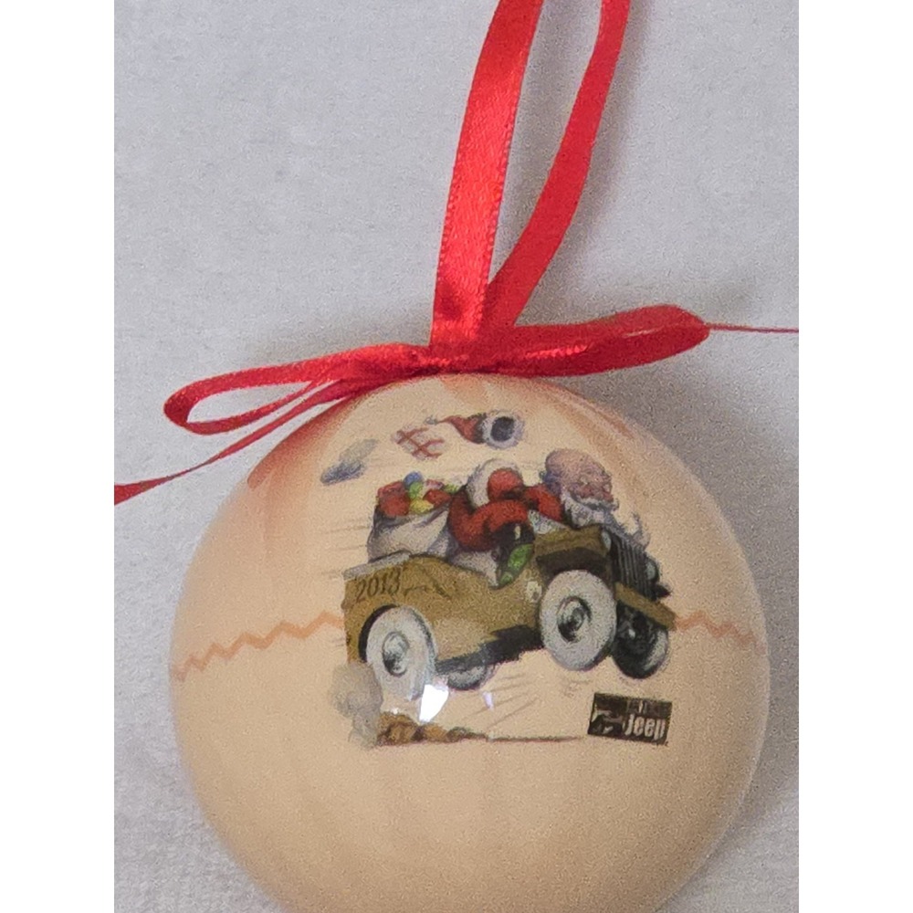 JEEP Christmas Ornament Santa Claus in a Willys M38 All Things Jeep 2013 In Box